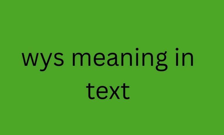 wys meaning in text