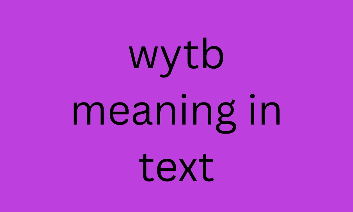 wytb meaning in text
