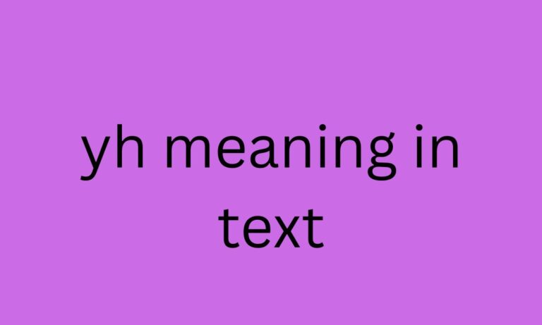 yh meaning in text
