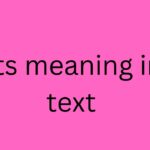 gts meaning in text