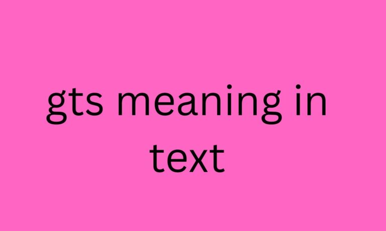 gts meaning in text
