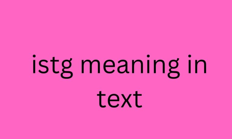 istg meaning in text