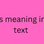 ts meaning in text
