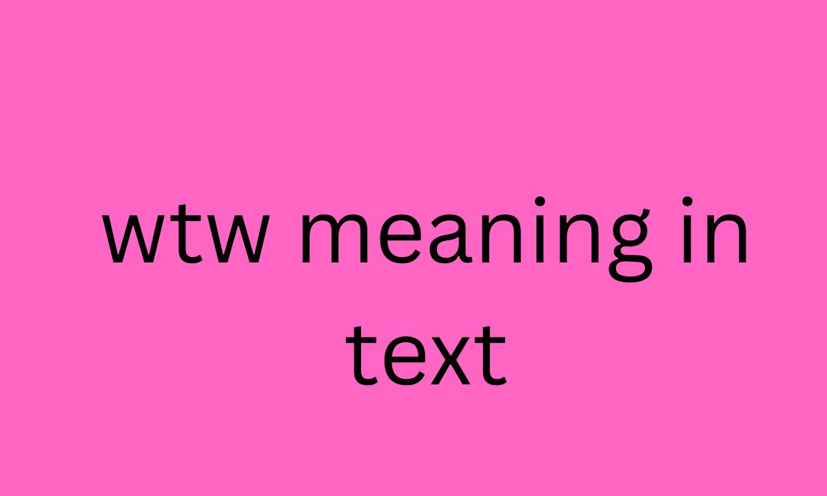 wtw meaning in text