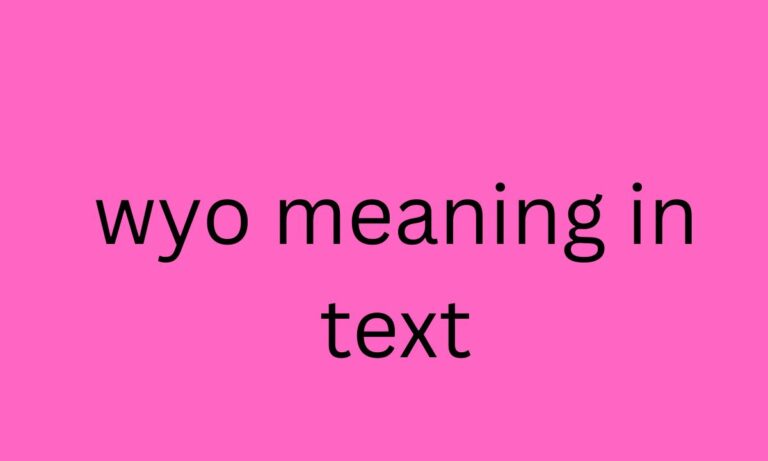 wyo meaning in text
