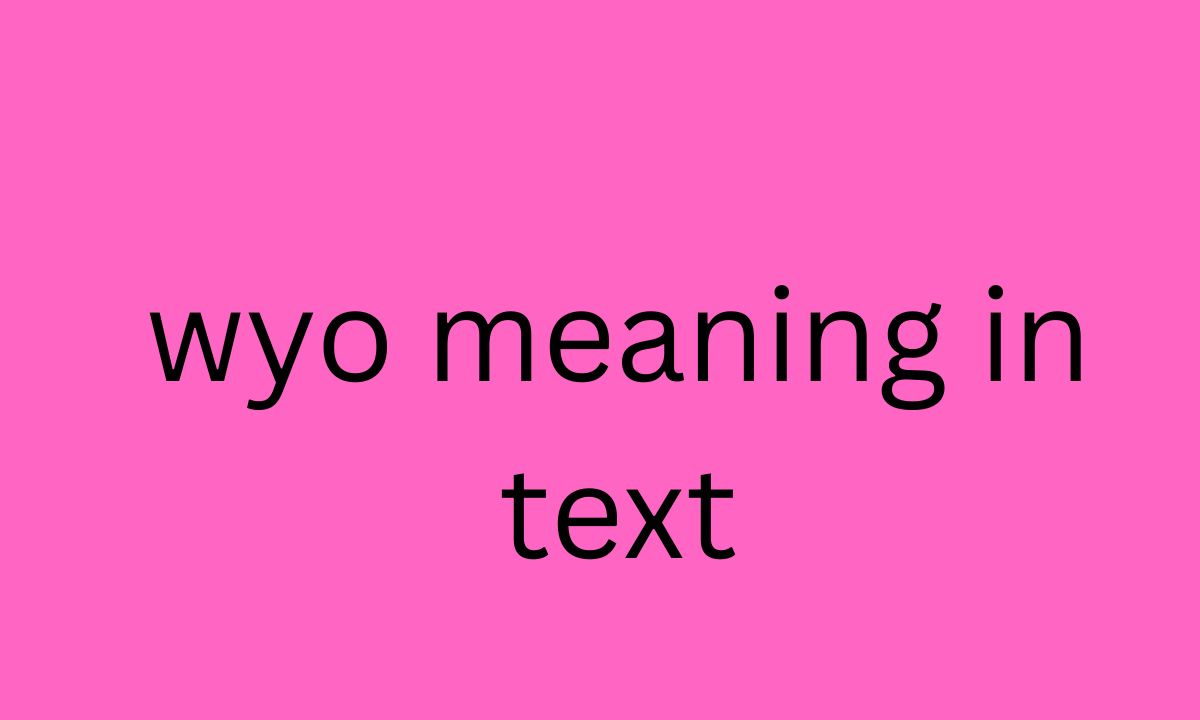 wyo meaning in text